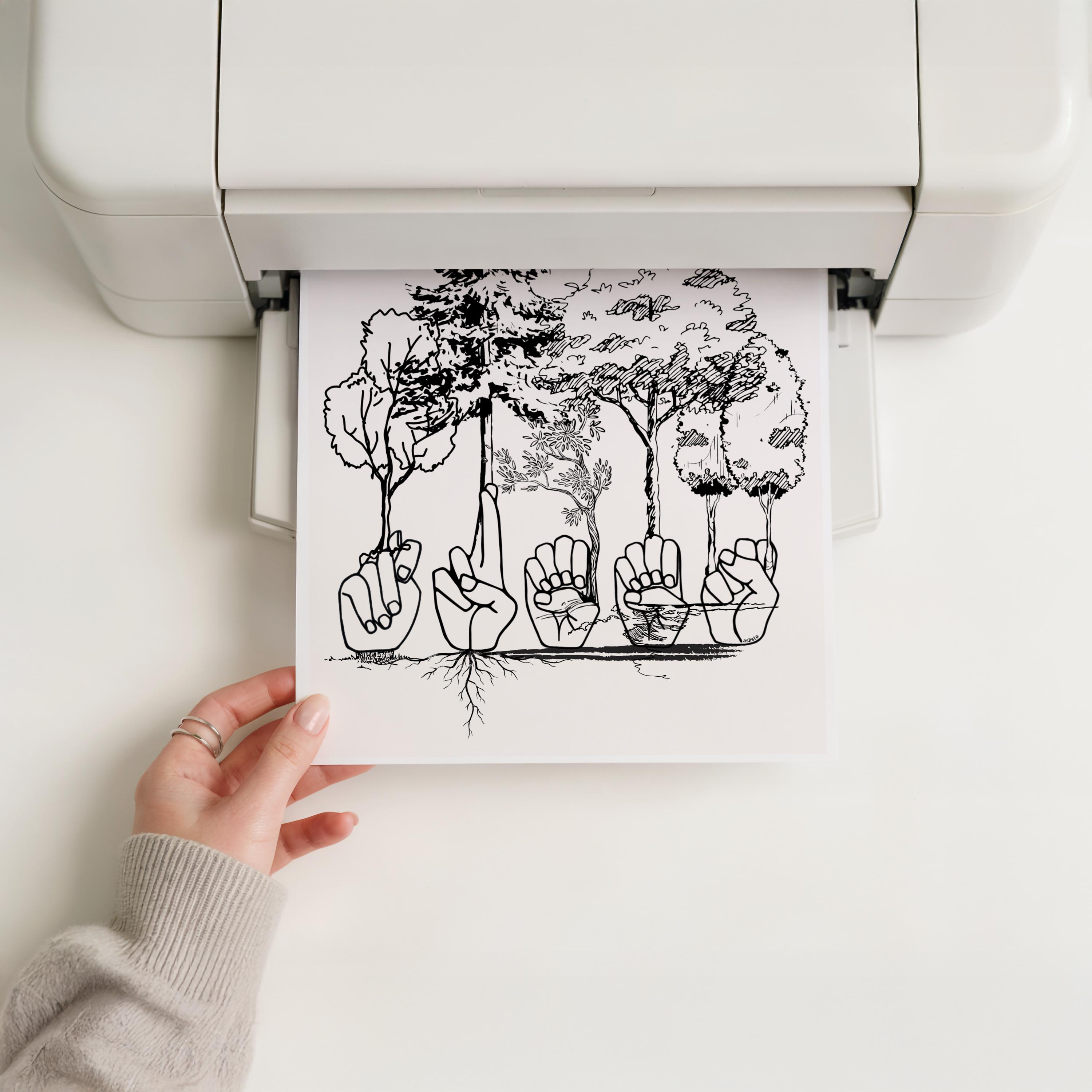 Tree Asl ASL TREES Poster: American Sign Language Wall Art (digital Download) - Etsy