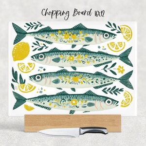 Fishes Cutting Board Design, Baking Sublimation Board, Sublimation Cutting, Glass Kitchen Cutting Board