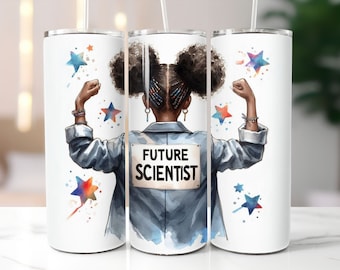 Future Scientist Tumbler Wrap, Science 20oz Skinny, Science Sublimation Design, Science Tumbler PNG, Scientist Design, Science PNG