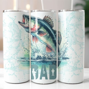 Fishing Dad Tumbler Wrap, 20 oz Bass Fishing Tumbler Sublimation Design, Angler Funny Tumbler, Fisherman Wrap, Fishing Tumbler PNG