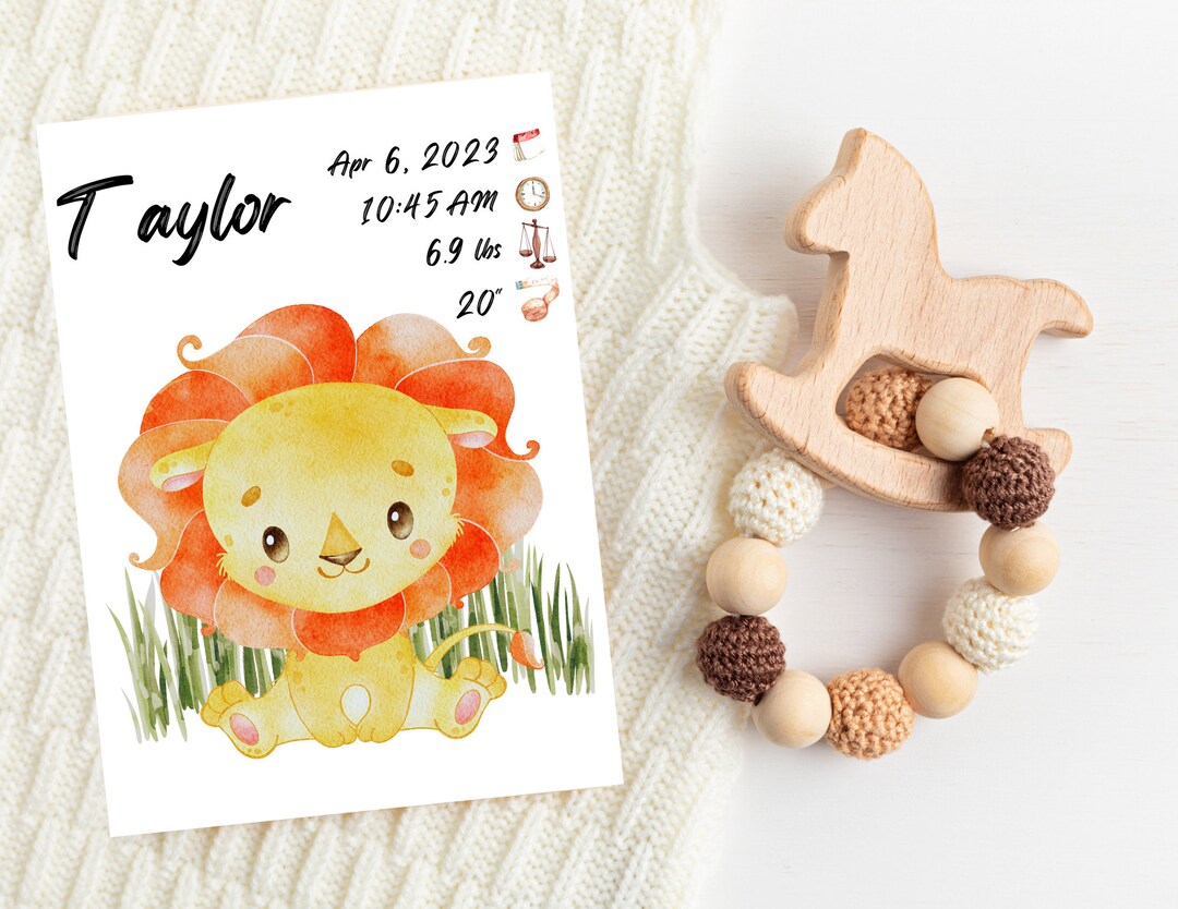 Baby Birth Chart Poster Etsy