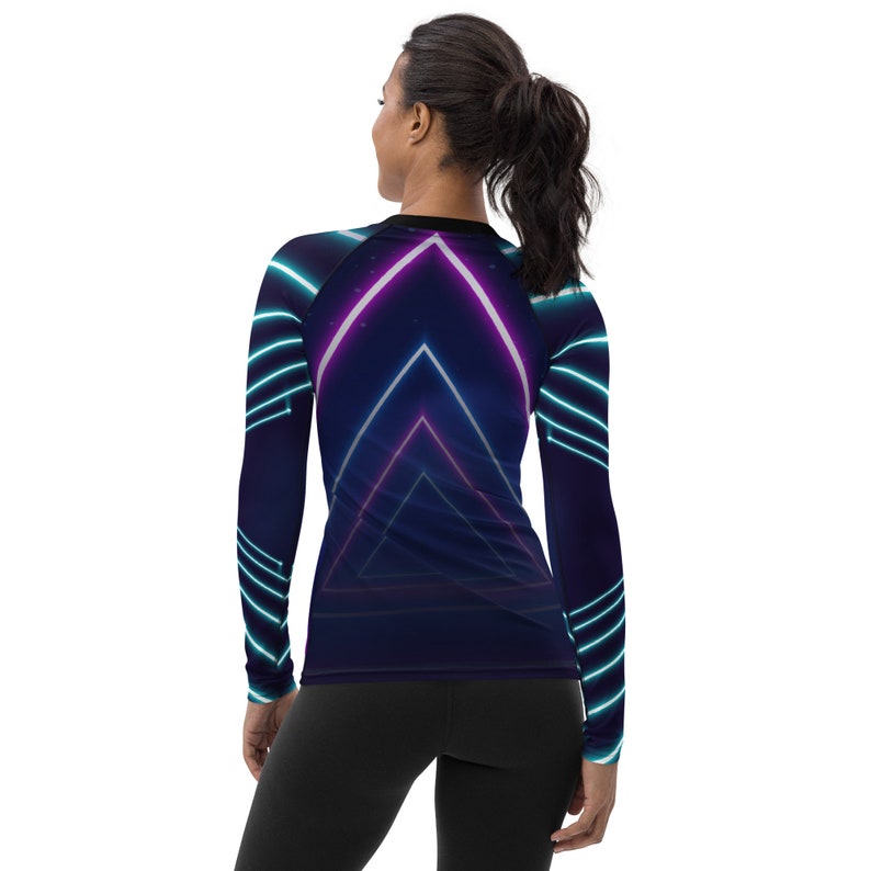 Neon Belly Women's BJJ Rash Guard - Long Sleeve Compression Shirt - Etsy