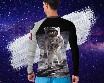 NASA Nogi - Men's Long Sleeve Rash Guard | Nogi BJJ, MMA, Brazilian Jiu Jitsu, Grappling, Wrestling, Compression Shirt