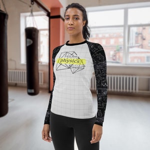 It&#39;s Just Physics - Damen Langarm Rash Guard | Nogi BJJ, MMA, Brasilianisches Jiu Jitsu, Grappling, Wrestling, Surfing, Kompressions-Shirt