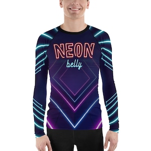 Neon Bauch - Herren BJJ Rash Guard | | Brasilianisches Jiu-Jistu, Grappling, Nogi, Wrestling, MMA, Jiu-Jitsu, Kompressions-Shirt