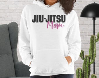 Jiu-jitsu Mom (léger) - Sweat à capuche simple soutien JJB