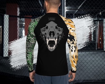 Chimera Beast - Men's Long Sleeve Rash Guard | Nogi BJJ, MMA, Jiu Jitsu, Grappling, Wrestling, Compression Shirt