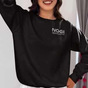 Nogi NASA (Dark) - BJJ Unisex Crewneck | Brazilian Jiu-Jistu, Grappling, Wrestling, MMA, Jiu-Jitsu Sweatshirt, Pump Cover
