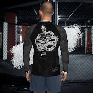 Konstanter Druck - Bomber-Stil Langarm-Rash Guard für Männer | Nogi BJJ, MMA, Brasilianisches Jiu Jitsu, Grappling, Wrestling, Compression Shirt