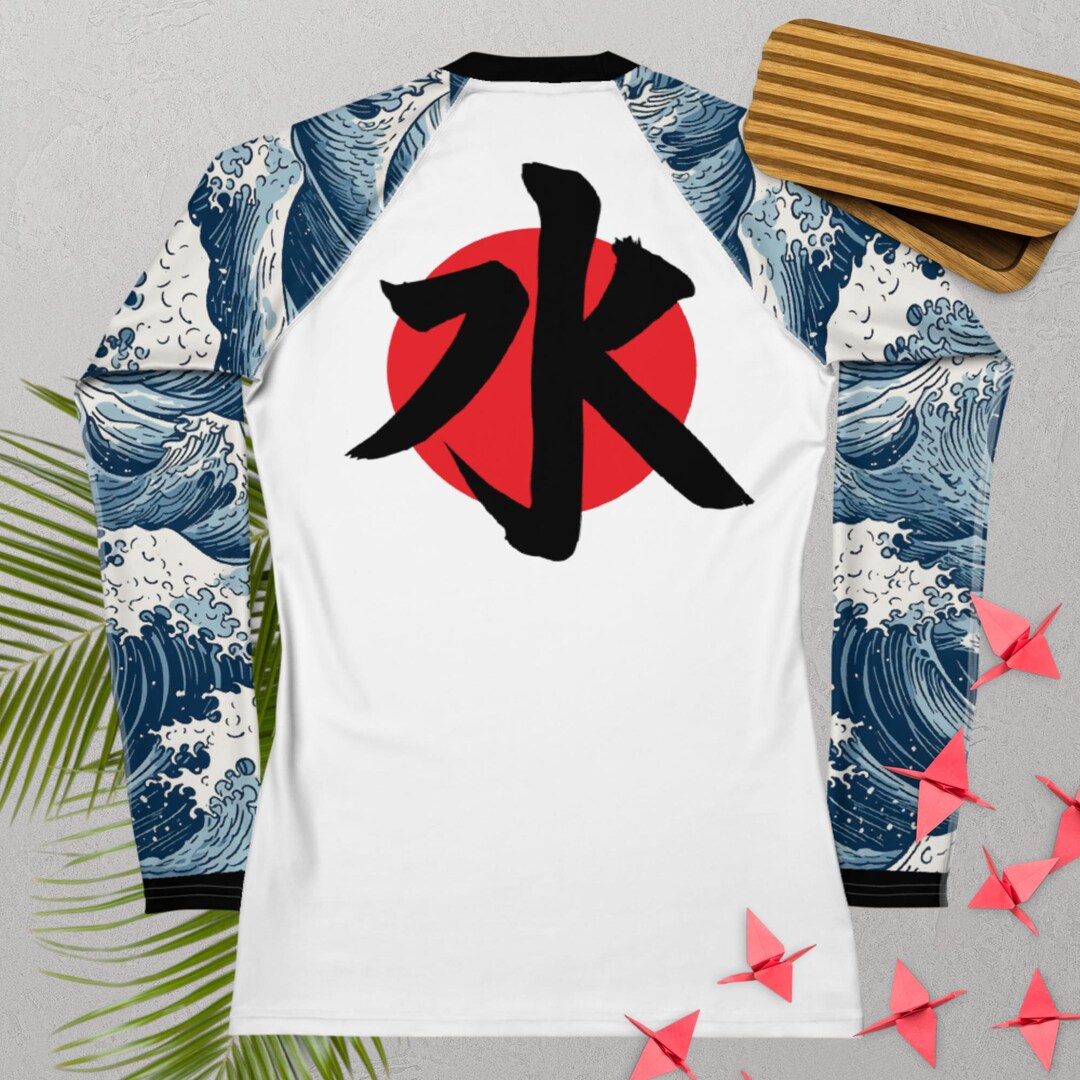 Be Like Water - Women's Japanese Rash Guard - Etsy