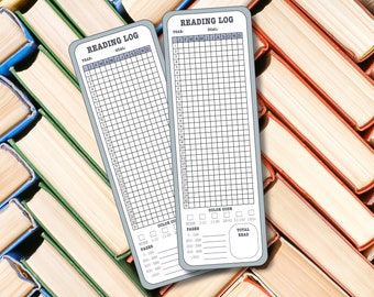 Può includere: Due segnalibri di lettura stampabili con una griglia per tenere traccia dei libri letti ogni mese dell'anno. I segnalibri hanno un codice colore per il numero di pagine lette e una sezione per il numero totale di libri letti.