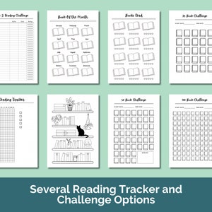 A5 Reading Journal Page Bundle, Instant Download Including Reading ...