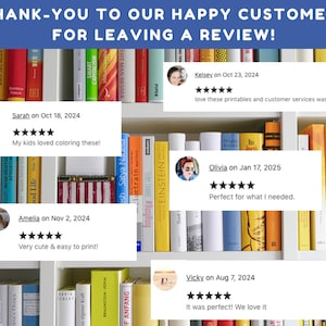 Puede incluir: Una estanter&iacute;a con varios libros en cada estante. Hay cuatro rese&ntilde;as de clientes en la estanter&iacute;a, cada una con una calificaci&oacute;n de estrellas y un comentario. Las rese&ntilde;as son de Kelsey el 23 de octubre de 2024, Sarah el 18 de octubre de 2024, Amelia el 2 de noviembre de 2024, Olivia el 17 de enero de 2025 y Vicky el 7 de agosto de 2024.