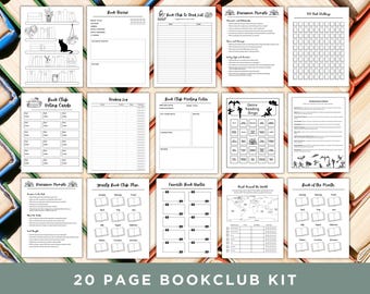 Book Club Kit: Discussion Guide and Icebreakers for Club Meeting (A4 and US Letter)