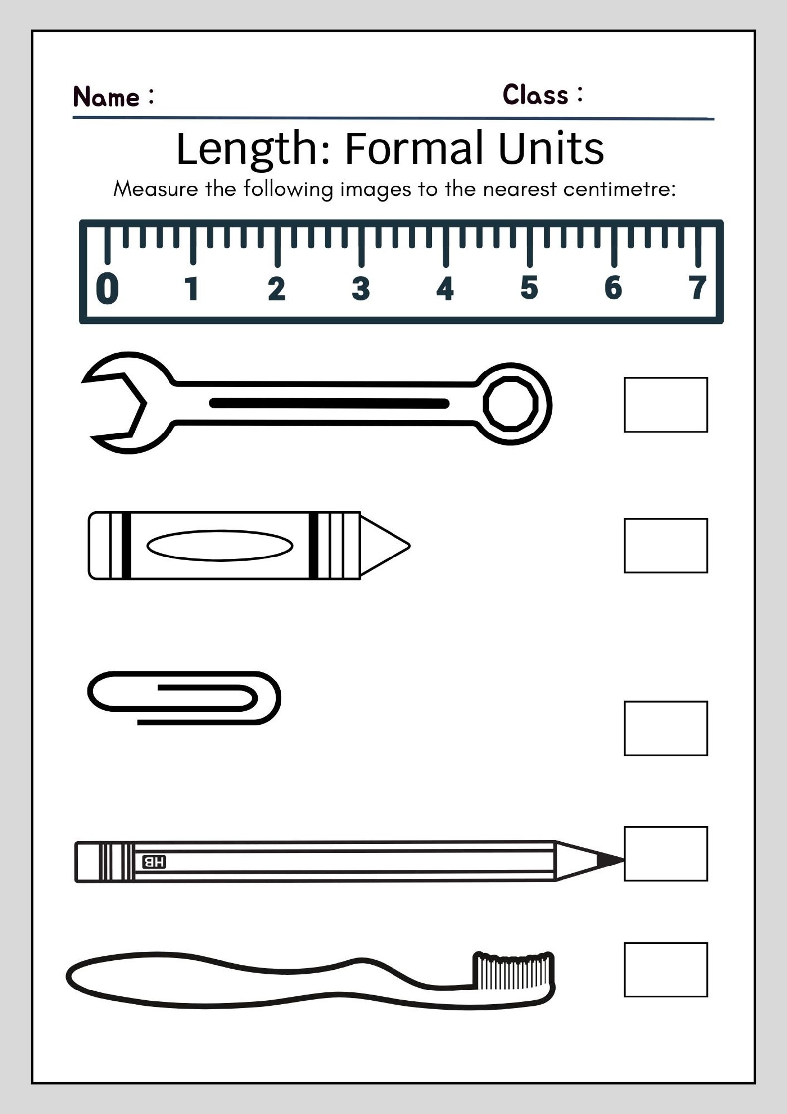 14 Printable Measuring With a Ruler Worksheets. Etsy