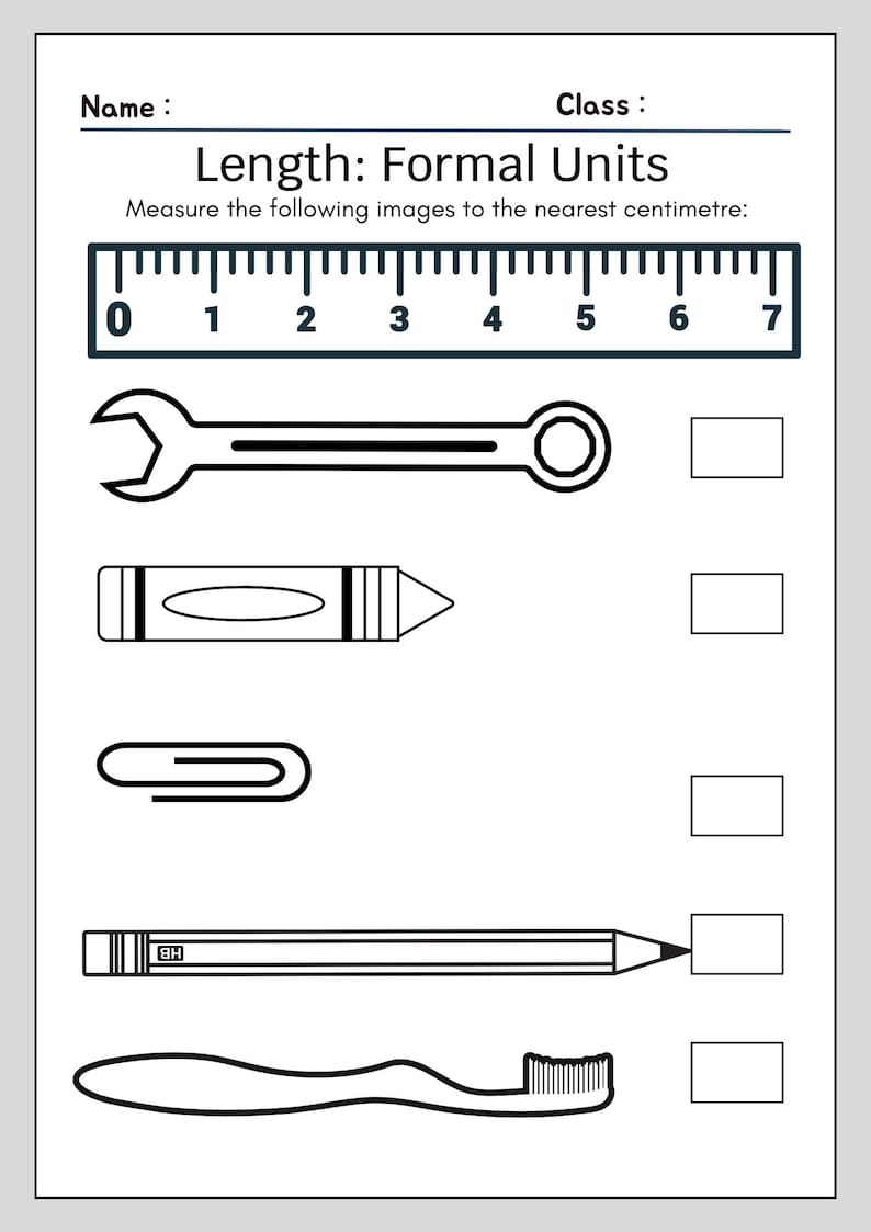 14 Printable Measuring With a Ruler Worksheets Etsy 14 Printable Measuring With a Ruler Worksheets Etsy