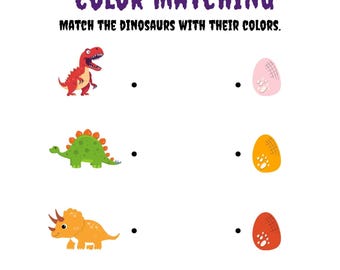 Preschool Matching Worksheets: Line Tracing, Picture Match