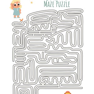 24 fogli di lavoro stampabili per puzzle di labirinti primaverili per attività di homeschooling per l'asilo nido Montessori Maze