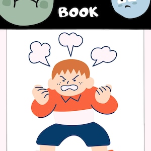 Emotions and Feelings Mini Book  Photo Emotions Flashcards, Printable Feelings Flash Cards, Real Children Emotions, Educationa