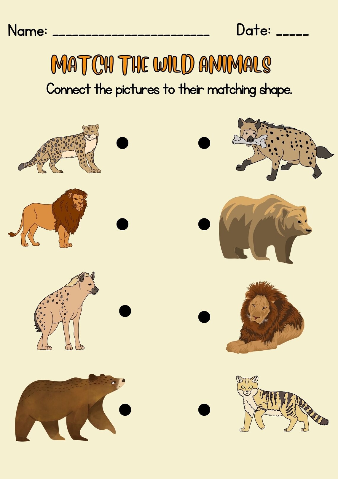 Single Digit Cute Animals Matching Picture Frames,printable Matching Animals Worksheets ...