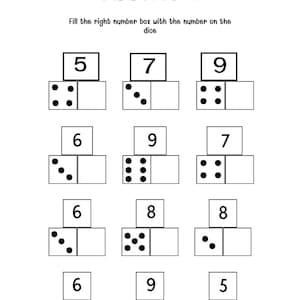 20 feuilles d&#39;exercices imprimables sur les additions Domino | Mathématiques 1re année et maternelle | Nombre Phrases Activité