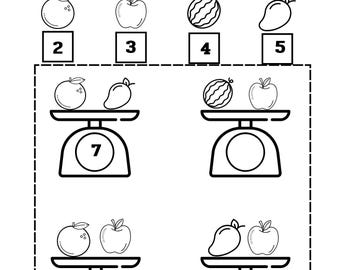 30 Arbeitsblätter zum Hinzufügen von Bildern: Printable Kindergarten Homeschool (PDF)