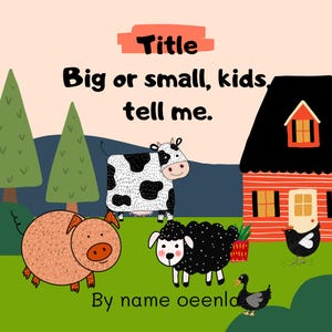 Big or small, kids, tell me. Printable activity for Toddlers and Preschool, Homeschool Maths Printable - INSTANT DOWNLOAD