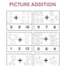 20 Printable Kindergarten Addition Worksheets, Picture Addition and ...