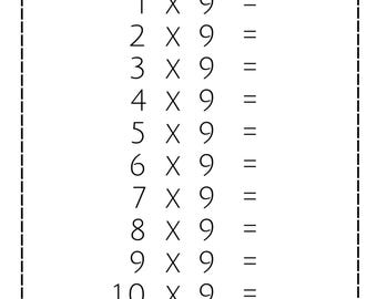 Hojas de trabajo de multiplicación: ejercicios de matemáticas con tablas de multiplicar (imprimibles)