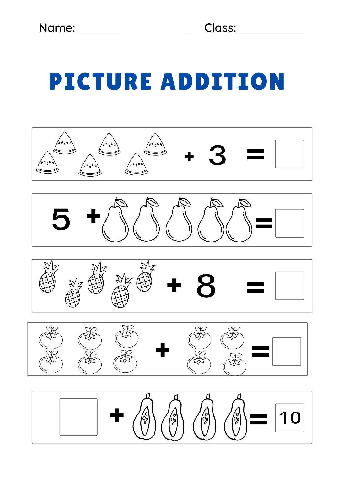 20-printable-kindergarten-addition-worksheets-picture-addition-and-subtraction-printable-for-kindergarten-preschool-homeschool-etsy