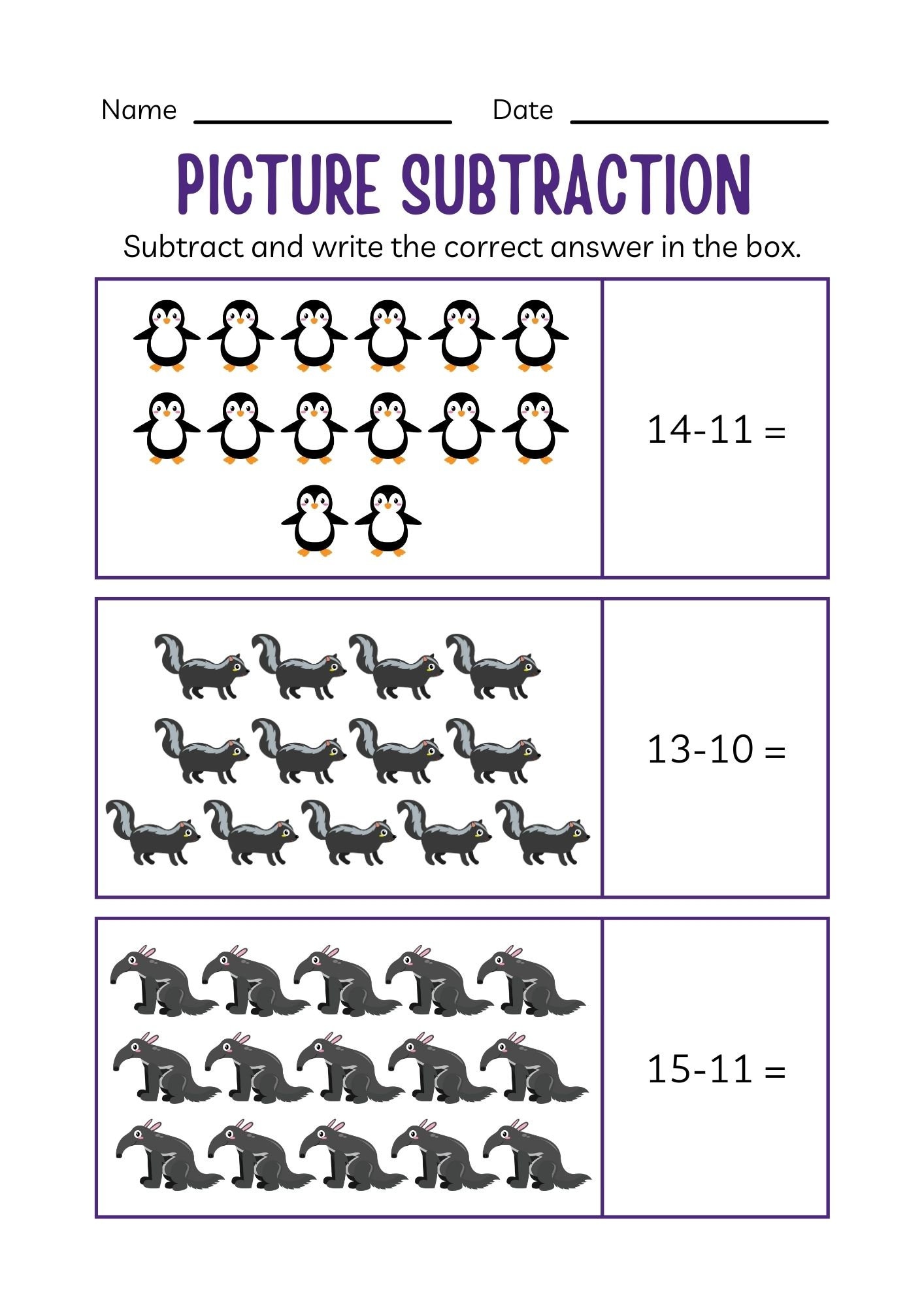 40 Printable Kindergarten Addition Worksheets Picture Addition And