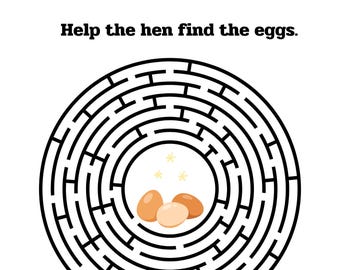 17 Printable Spring Maze PUZZLE Worksheets for Kindergarten Homeschooling Activity Montessori Maze