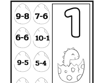 20 rekenwerkbladen - afdrukbaar - direct downloaden - optellen - aftrekken - kinder