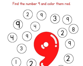Number Coloring Pages Worksheets for Preschool 0-9 Printable Preschool, Kindergarten Homeschool Worksheet Activity