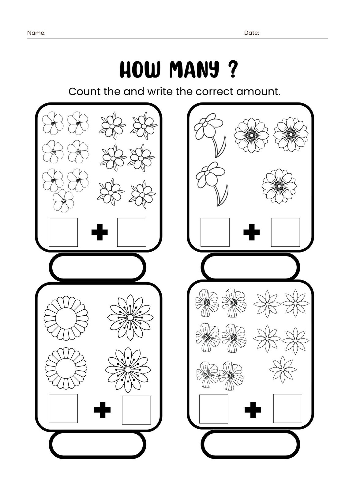 20 Printable Kindergarten Addition Worksheets, Picture Addition and ...