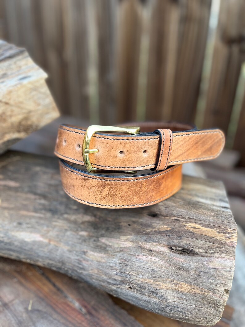 Shell Cordovan Dress Belt Etsy