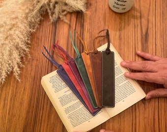 Personalized Leather Bookmark, Custom Leather Bookmark, Gifts For Readers, Cute Bookmark, Custom Favorite Quote Bookmark, Mother's Day Gift