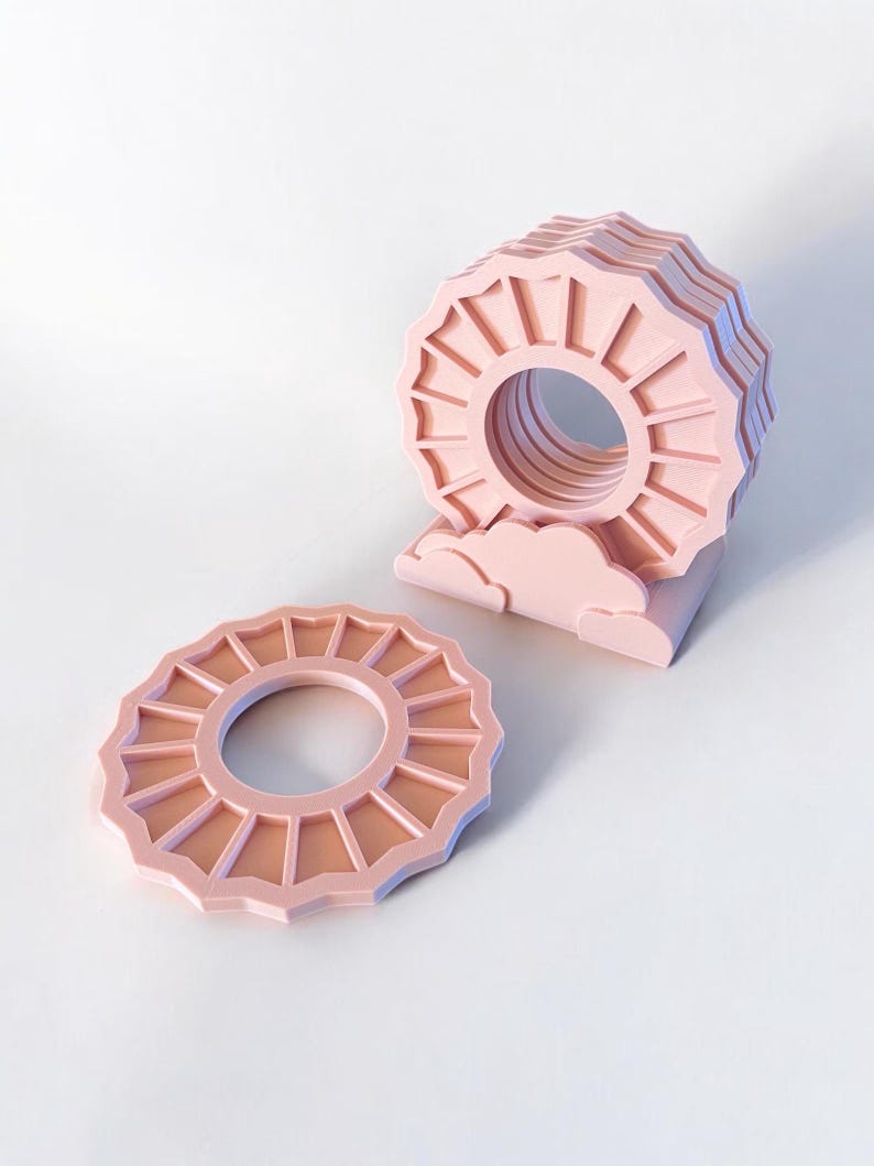 Mac Miller Divine Feminine Coaster Set (6x) + Holder – Limited Handmade Fan Edition Pink