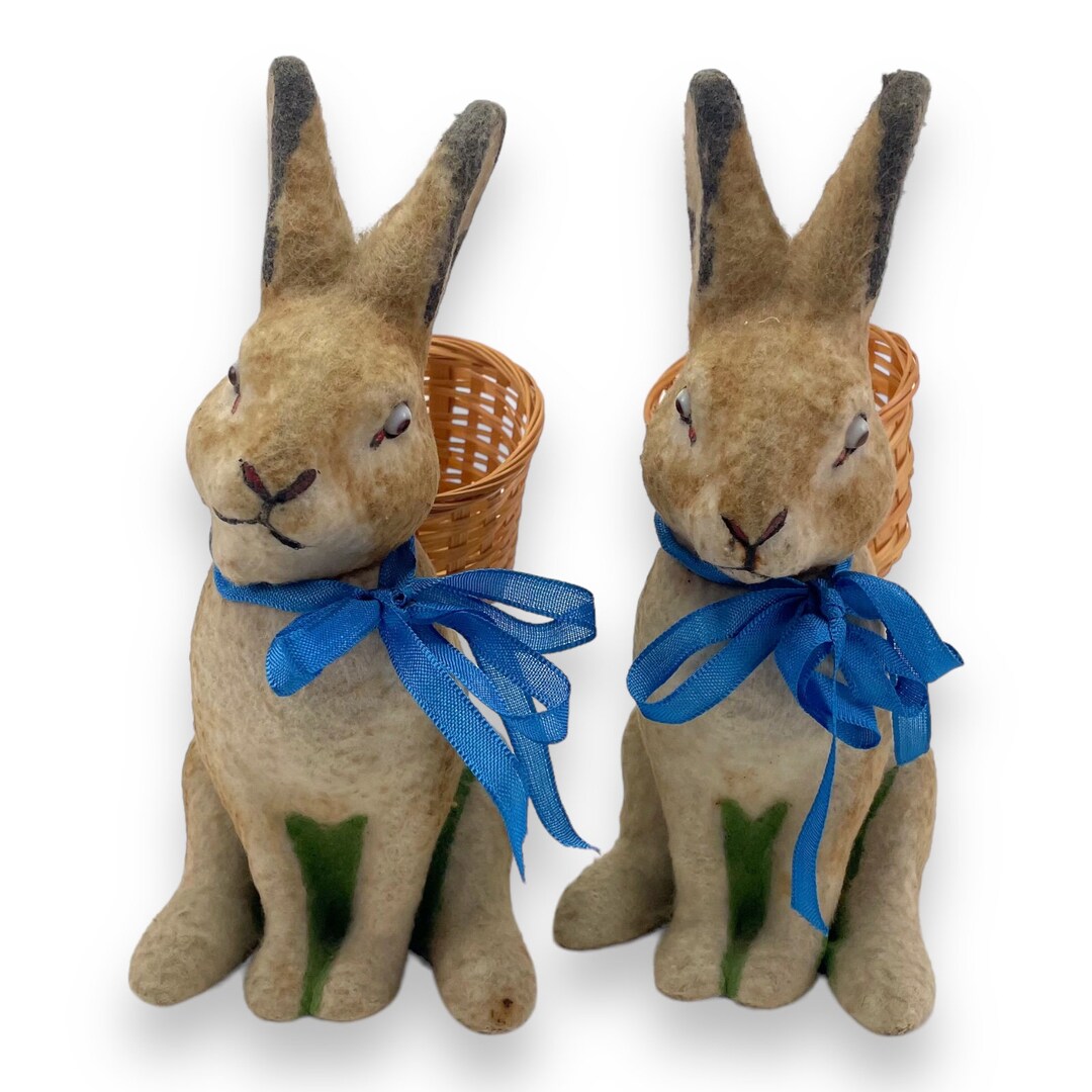 Two Easter Bunnies From the 50s Etsy