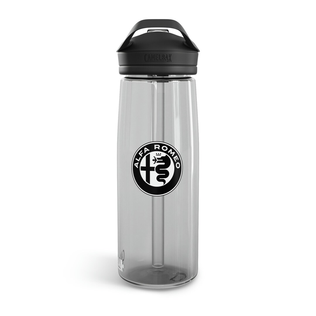 Black White Alfa Romeo Logo CamelBak Eddy Water Bottle Milan Symbols  Two-Color Design -  Italia