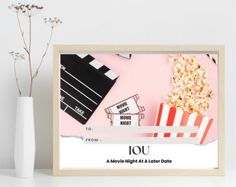 IOU Gift Certificate - Movie Night