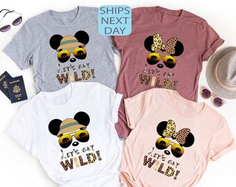 Chemises personnalisées Disney Animal Kingdom, chemises assorties famille Safari, chemises voyage Disney, chemise anniversaire Disney, chemise nom personnalisé Disneyworld