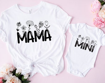 Camicie mamma e me, abiti mamma e me, abbigliamento da donna, camicie per la festa della mamma, regalo per la nuova mamma, regalo per la nuova mamma, regalo per la moglie, festa della mamma