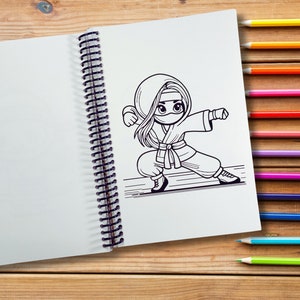 Ninjas Coloring Book Bold and Simple Coloring Stress Free Coloring ...