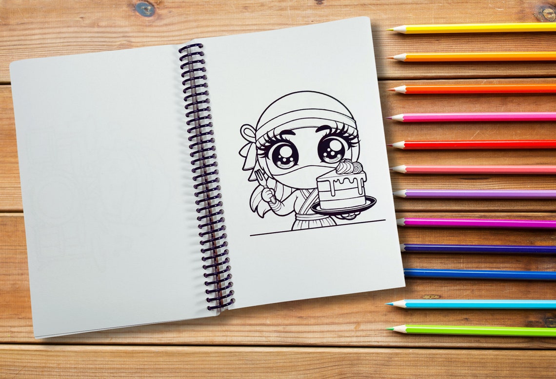 Ninjas Coloring Book Bold and Simple Coloring, Stress Free Coloring ...