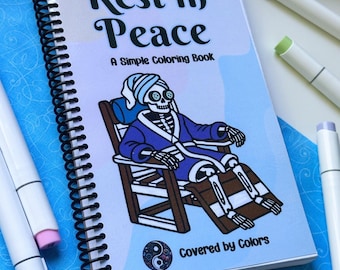 spookachtige sfeer kleurboek spookkunst activiteitenpagina zelfzorg cadeau-idee voor volwassenen kleurplaat reisactiviteit voor kinderen gemakkelijk kleuren voor meisje