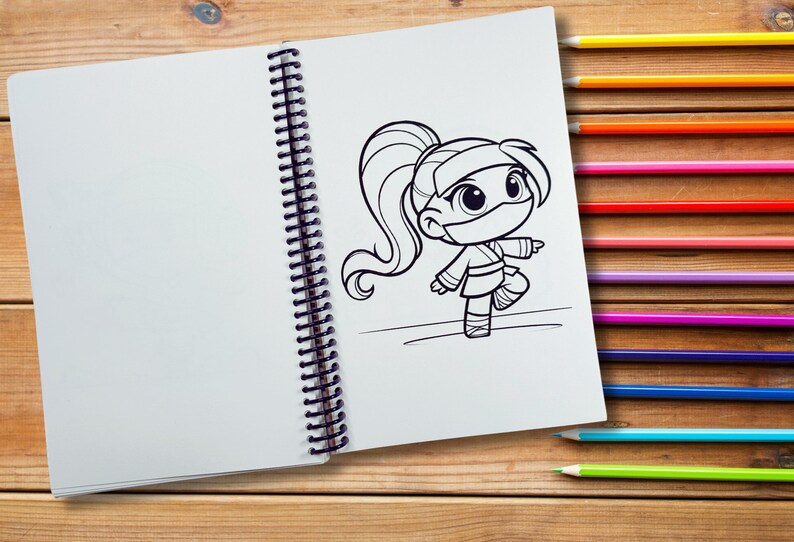 Ninjas Coloring Book Bold and Simple Coloring, Stress Free Coloring ...