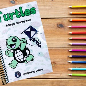 Turtles Coloring Book Bold and Simple Coloring Book Simple Coloring Sheets Page Minimal Coloring Pages Kids and Adults Coloring Book