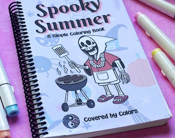 spooky art activity coloring book for kid travel activity spooky summer ghost art idea sleepover activity tween birthday gift ghost coloring