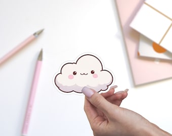 Cloud Sticker: Weatherproof Laptop Decal